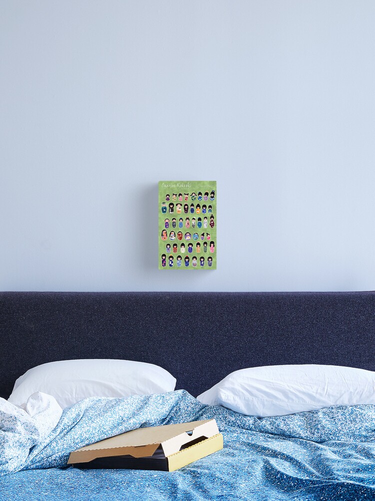 Thumbnail 2 of 3, Canvas Print, Creative Kokeshi, English version designed and sold by Cedarseed.