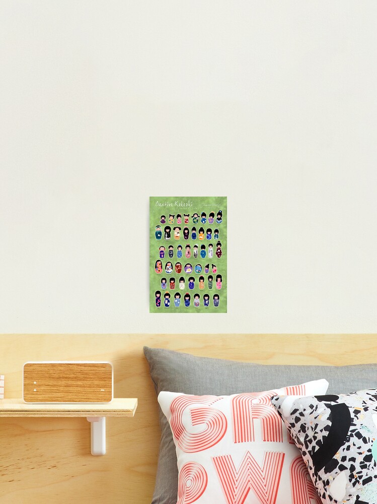Thumbnail 2 of 3, Photographic Print, Creative Kokeshi, English version designed and sold by Cedarseed.
