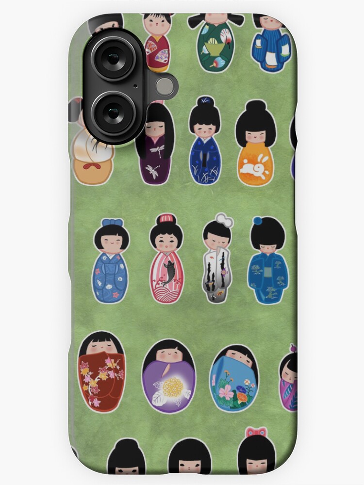 Thumbnail 1 of 4, iPhone Case, Creative Kokeshi, English version designed and sold by Cedarseed.