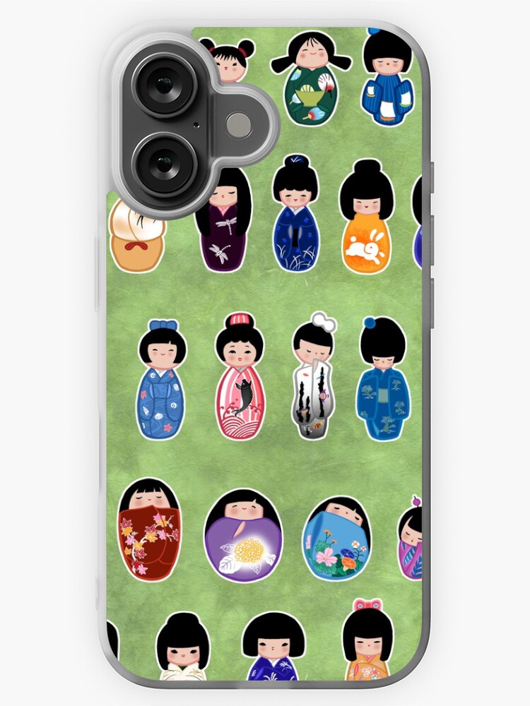 Thumbnail 1 of 5, iPhone Case, Creative Kokeshi, English version designed and sold by Cedarseed.