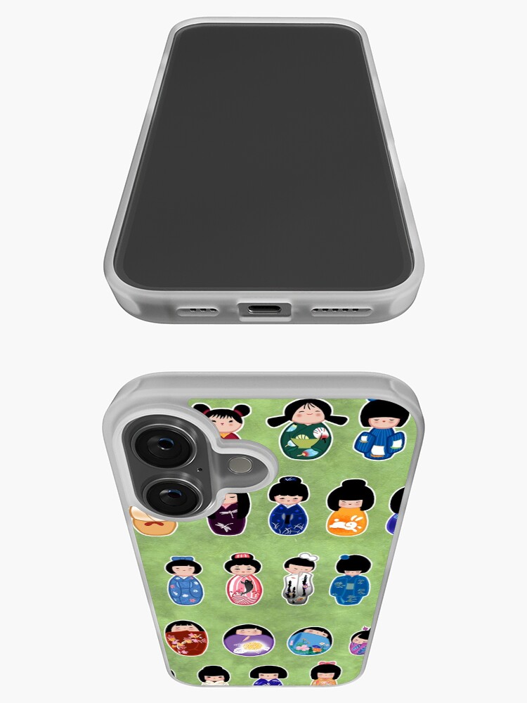 Thumbnail 3 of 5, iPhone Case, Creative Kokeshi, English version designed and sold by Cedarseed.
