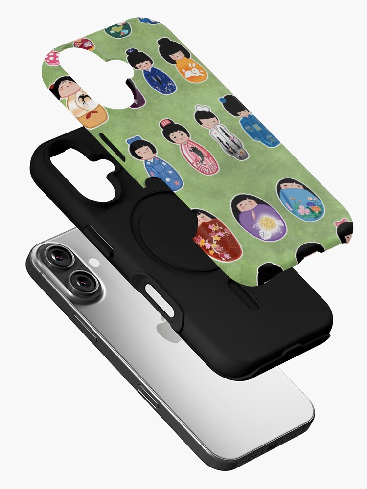 Thumbnail 2 of 4, iPhone Case, Creative Kokeshi, English version designed and sold by Cedarseed.