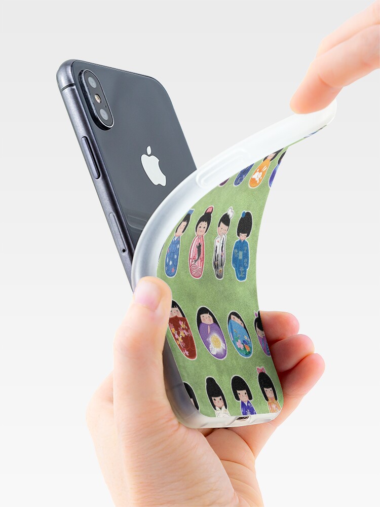 Thumbnail 4 of 5, iPhone Case, Creative Kokeshi, English version designed and sold by Cedarseed.