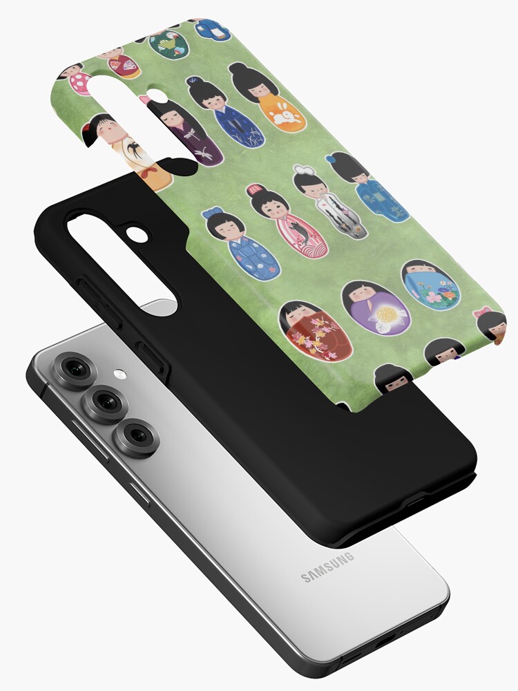 Thumbnail 2 of 4, Samsung Galaxy Phone Case, Creative Kokeshi, English version designed and sold by Cedarseed.