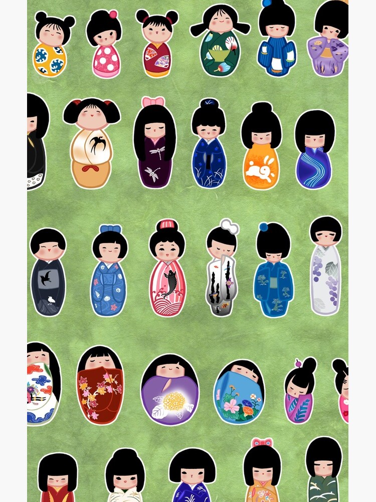 Thumbnail 4 of 4, Samsung Galaxy Phone Case, Creative Kokeshi, English version designed and sold by Cedarseed.