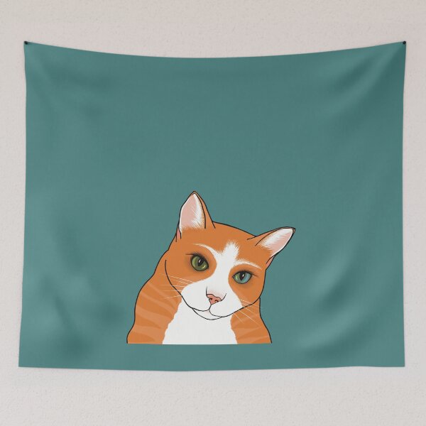 Item preview, The Cute Ginger cat watching you seems a bit worried designed and sold by marina63.