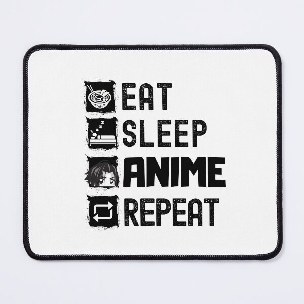 Item preview, Eat Sleep Anime Repeat Funny Quotes Gift For Men Women Anime Lovers designed and sold by JooArtPrints ★★★★★.