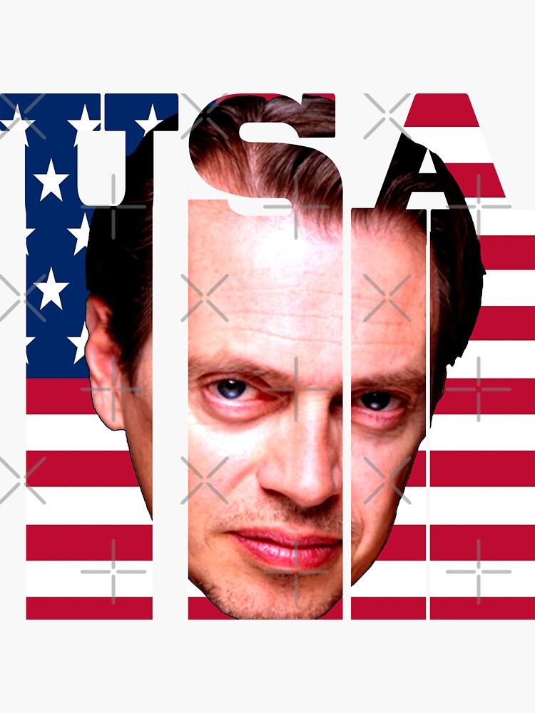 Steve Buscemi Collage galaxy USA flag