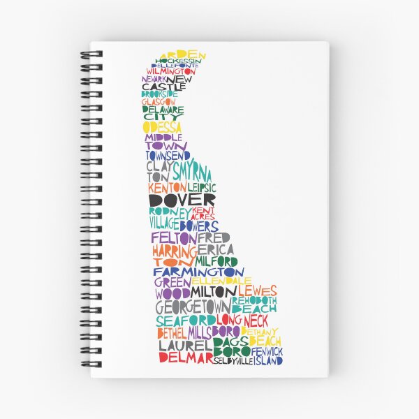 Item preview, Delaware coloful typography designed and sold by molly mattin.