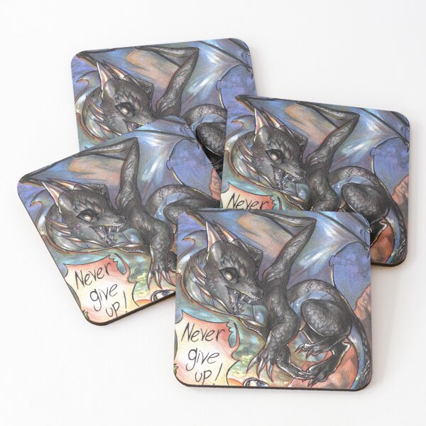 Item preview, Chibi Dragon: Never give up! designed and sold by Furiarossa.