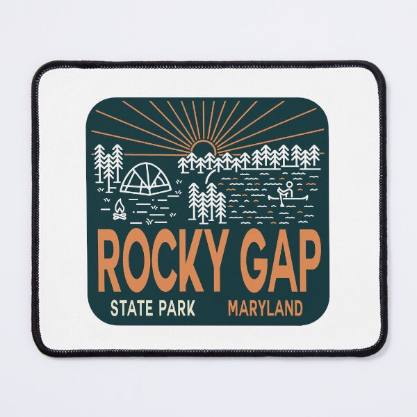 Item preview, Rocky Gap State Park Square Sunrise Logo designed and sold by VanyaKar.
