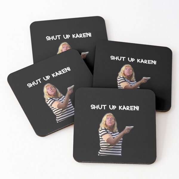 Item preview, Shut Up Karen Funny Meme (black) designed and sold by petricorstudios.