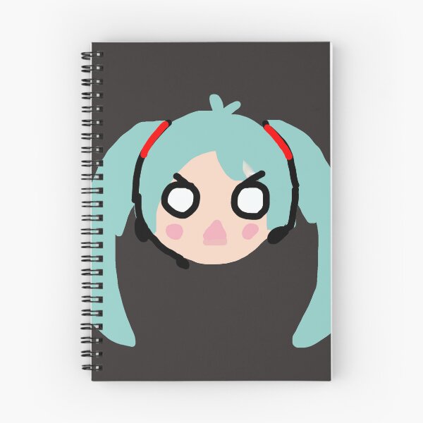 Item preview, Angry hatsune miku  ( miku binder ) designed and sold by Soda-bunny.