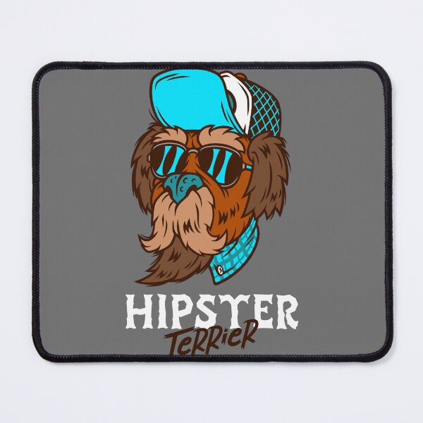Item preview, Hipster terrier fun dog  designed and sold by sreckov-desig.