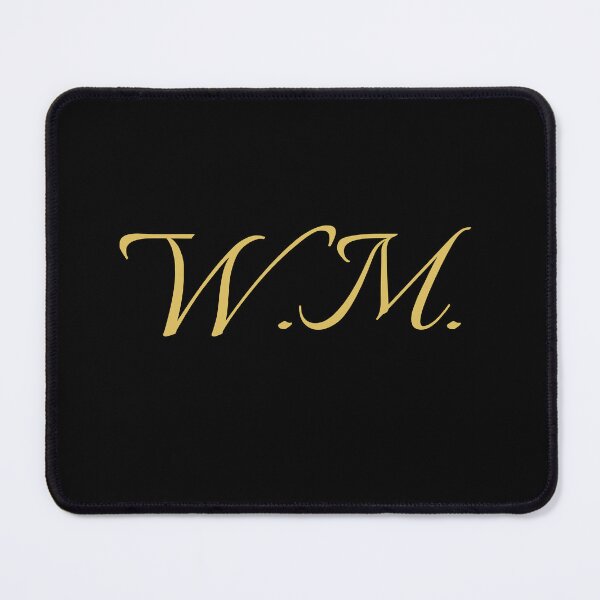 Item preview, WM Initials | Gold Lettering | Personalised Gifts designed and sold by Avo And Sriracha.