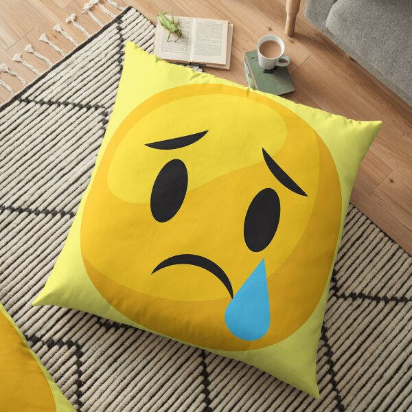 Crying Emoji Floor Pillow