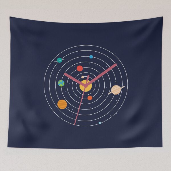 Item preview, milky way planet Clock -Galaxy Universe for astronomy lover designed and sold by Faty-Za.
