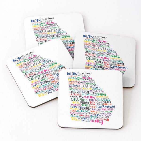 Item preview, Georgia colorful typography designed and sold by molly mattin.