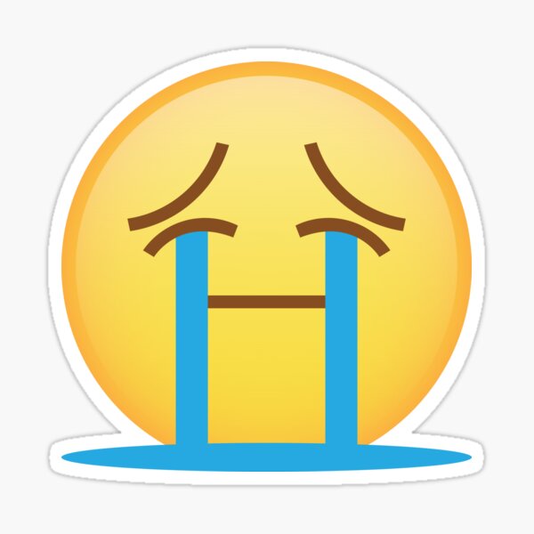 Sad Crying Meme Face Sticker for Sale by Justin Is my name