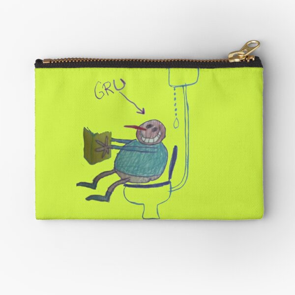 Gru Meme Face Zipper Pouch for Sale by itsjustpeachy