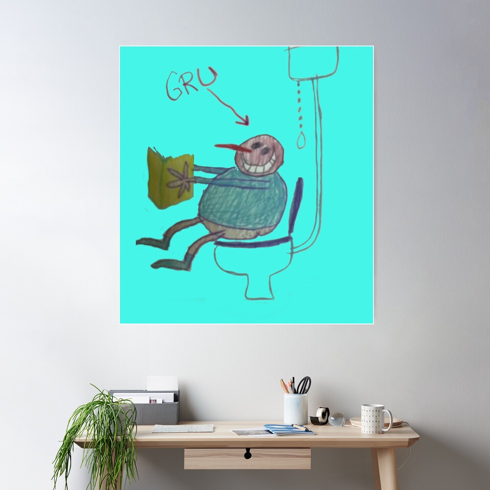 Gru Meme Face Metal Print for Sale by itsjustpeachy