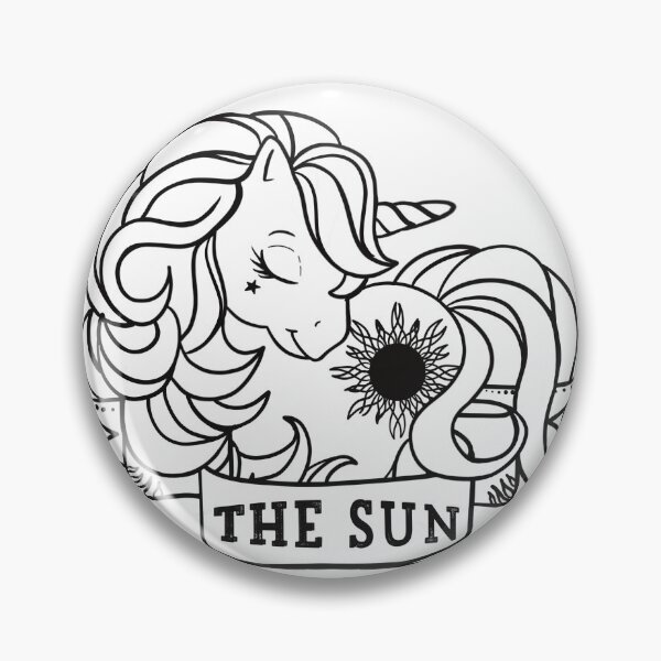Artikelvorschau, Die Sonne-Tarot-Karte Einhorn entworfen und verkauft von My Dreamy Nostalgia.