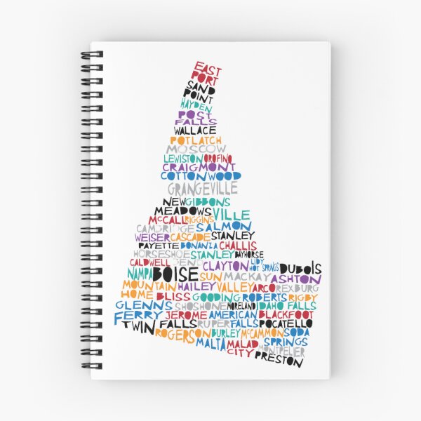 Item preview, Idaho colorful typography designed and sold by molly mattin.