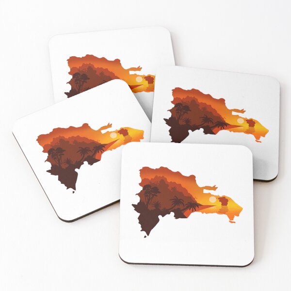 Item preview, Dominican Republic, map and landscape designed and sold by landscapeworlds.