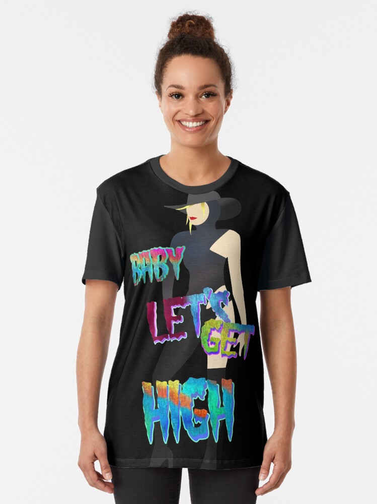 Alternate view of GET HIGH Graphic T-Shirt