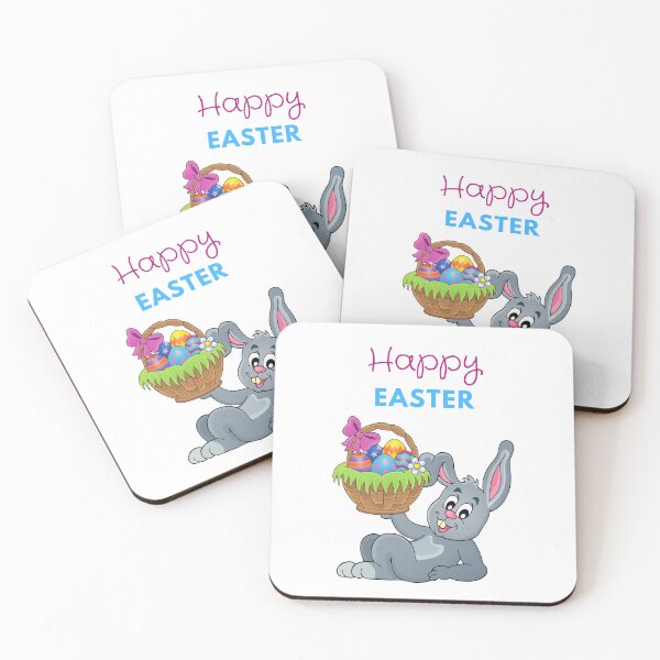 Item preview, Easter egg basket Happy Bunny Happy Easter designed and sold by Hasthiart.