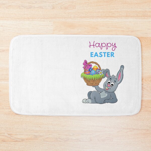 Item preview, Easter egg basket Happy Bunny Happy Easter designed and sold by Hasthiart.
