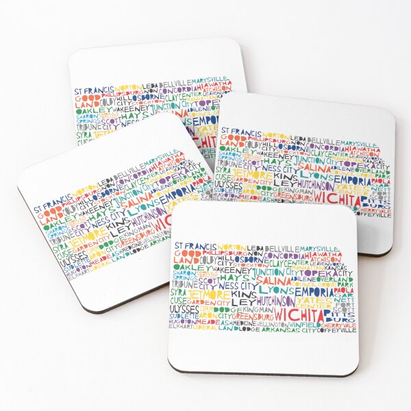 Item preview, Kansas colorful typography art designed and sold by molly mattin.
