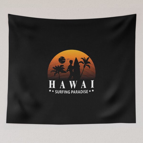 Item preview, Paraíso de surf hawaiano Pegatina designed and sold by batesyadi3.