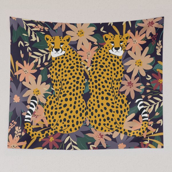 Item preview, Amazonian Floral Cheetah Prints designed and sold by meggydesigns.