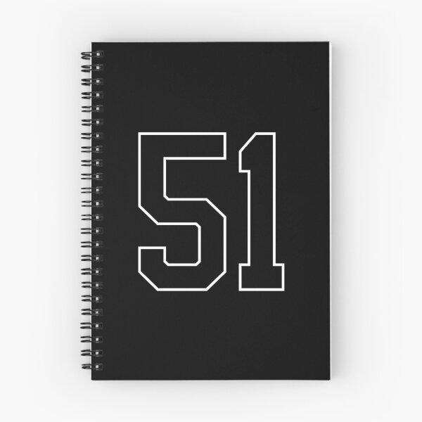 Item preview, Black Number 51 lucky sports jersey fifty one designed and sold by HeavyStyle.