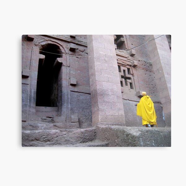 Golden Nun Metal Print
