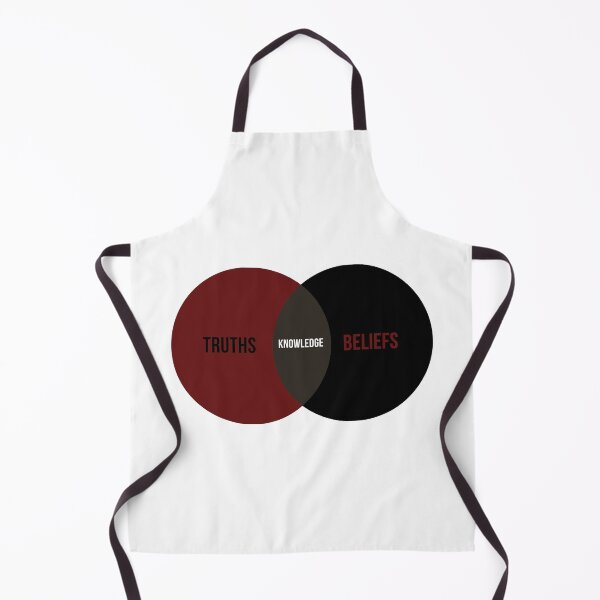 Item preview, Epistemology Venn Diagram - Truths, Beliefs and Knowledge designed and sold by PhilosophyWear.