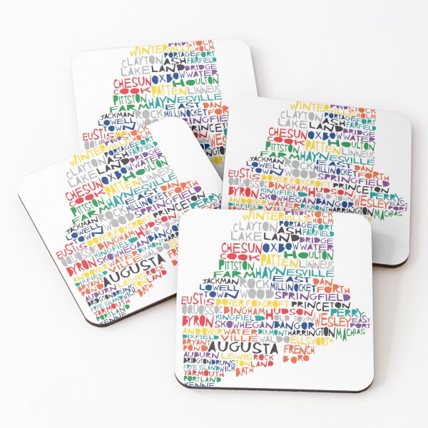 Artikelvorschau, Maine bunte Typografie entworfen und verkauft von molly mattin.