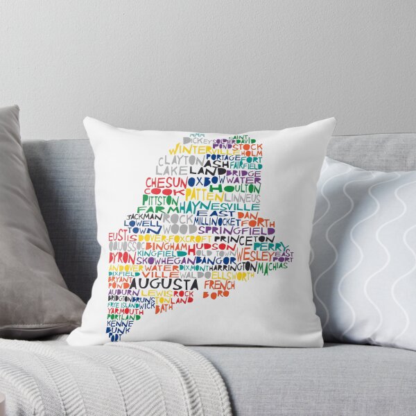 Artikelvorschau, Maine bunte Typografie entworfen und verkauft von molly mattin.
