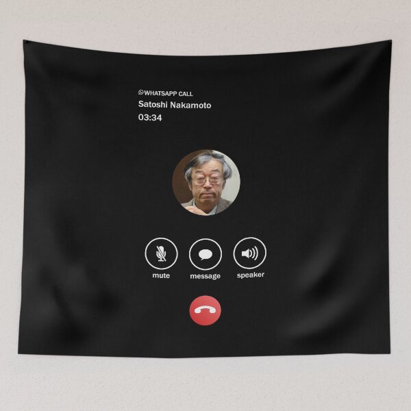 Item preview, Satoshi Nakamoto te llama designed and sold by Lefteris Betsis.