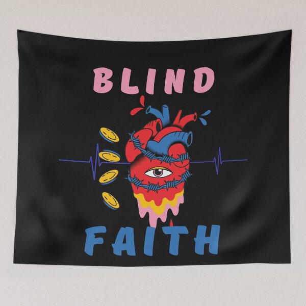 Item preview,   Blind Faith Barbwire Heart Crypto Future - Cryptocurrency investing  designed and sold by BearMrktGenius.