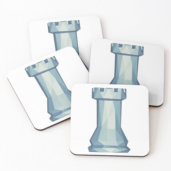 Item preview, Poly geometric Rook chess piece designed and sold by Surfing Designs.Life.