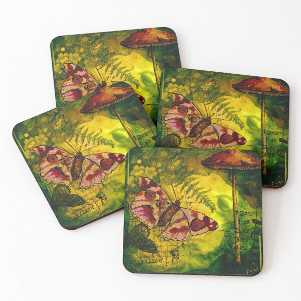 Item preview, Butterflies and Mushrooms designed and sold by Nixpaints.