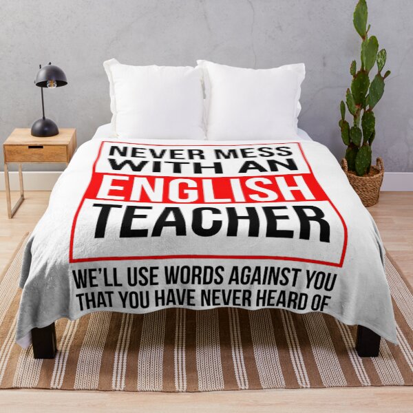 Item preview, Never mess with an english Teacher  designed and sold by TeesLina.