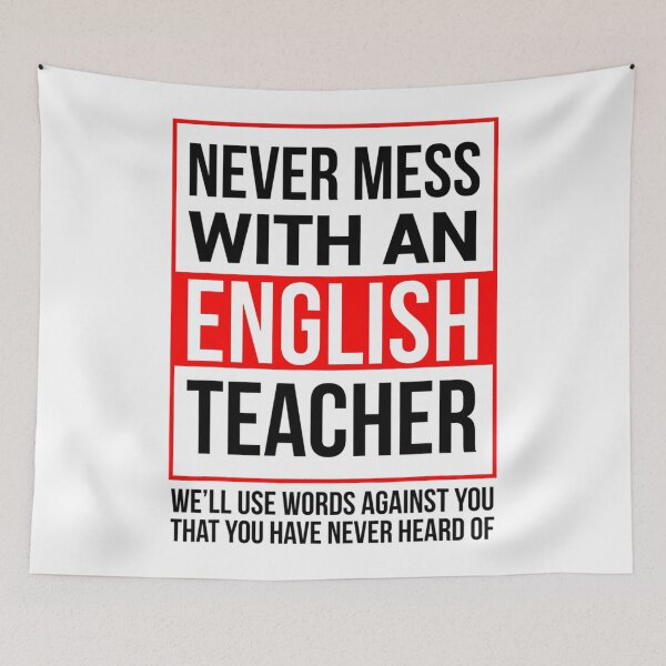 Item preview, Never mess with an english Teacher  designed and sold by TeesLina.