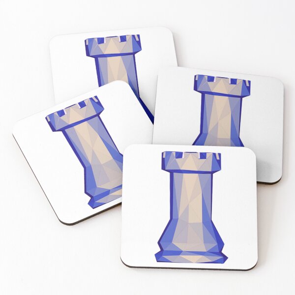Item preview, Poly geometric Rook chess piece designed and sold by Surfing Designs.Life.