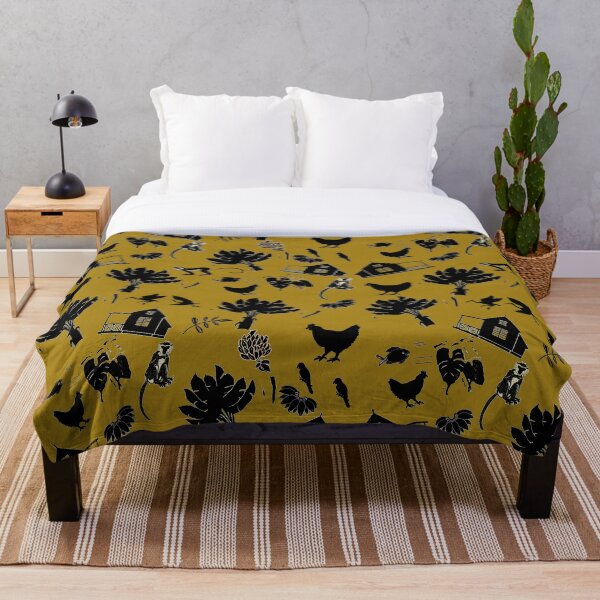 Item preview, CHATTEL HOUSE YARD OLD GOLD designed and sold by KINGTOUCAN.