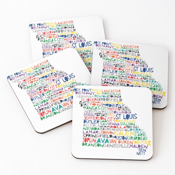 Item preview, Missouri colorful typography designed and sold by molly mattin.