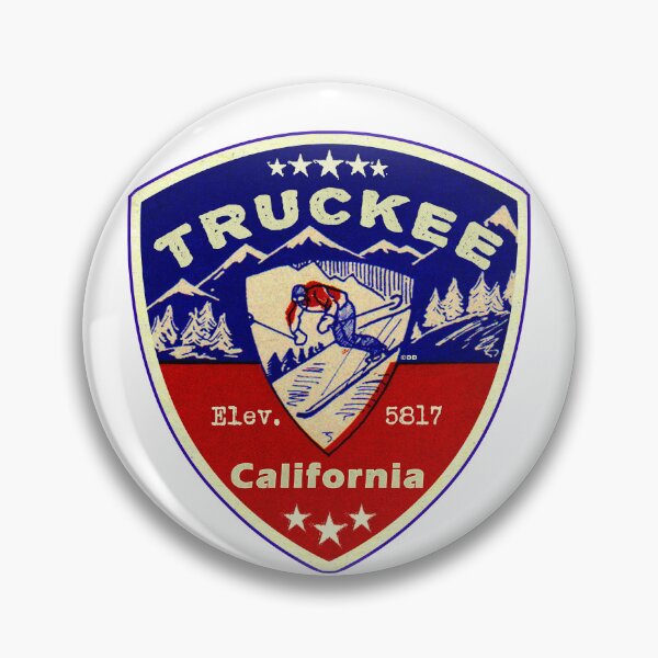 Item preview, Truckee California Skiing Ski Mountains Skier CA designed and sold by DESTINATIONS DECAL.