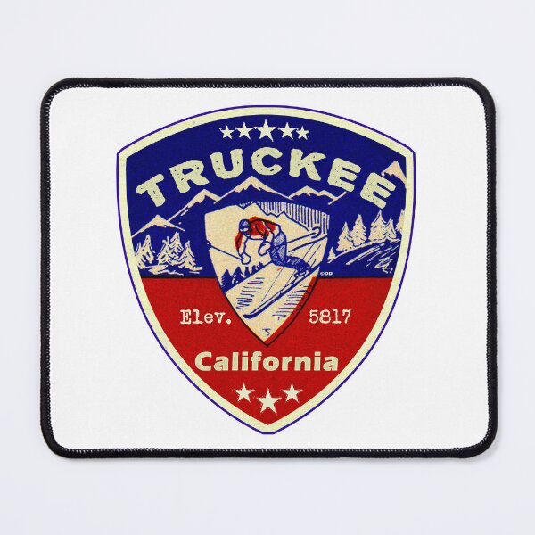 Item preview, Truckee California Skiing Ski Mountains Skier CA designed and sold by DESTINATIONS DECAL.